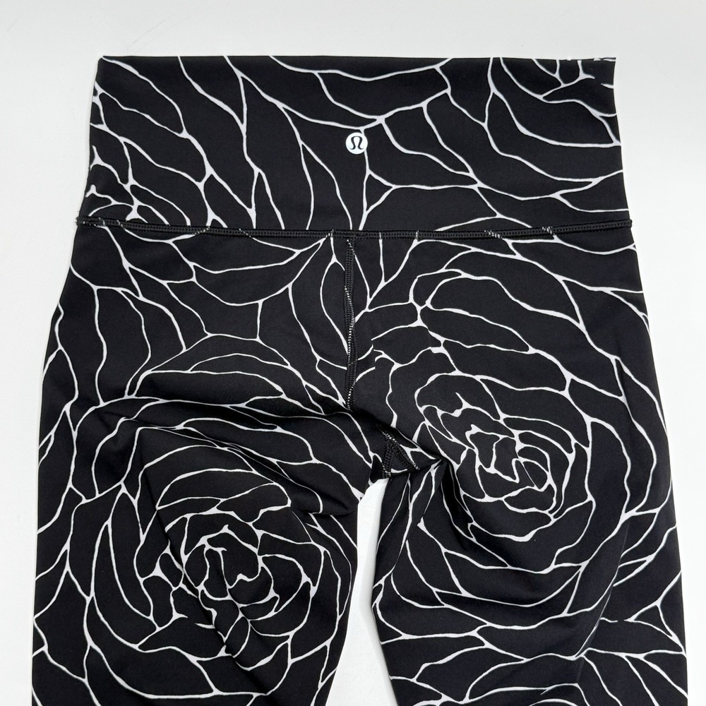 Lululemon Wunder Under Radiate‎ Rose Alpine Leggings Full-on Luxtreme Sz 6 Black - Picture 11 of 13